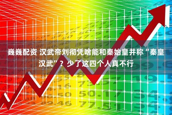 巍巍配资 汉武帝刘彻凭啥能和秦始皇并称“秦皇汉武”？少了这四个人真不行